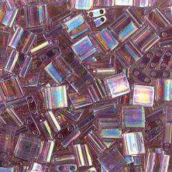 Tila Bead 5mm Trans Smoky Amy Ab 50 Gm/bg - TL256