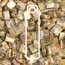 Tila Bead 5mm Picasso Canary Yellow Matte-appx 7.2 Gm/tb - TL4512-TB