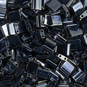 Tila Bead 5mm Lt Gunmetal -50 Gm Bag - TL464