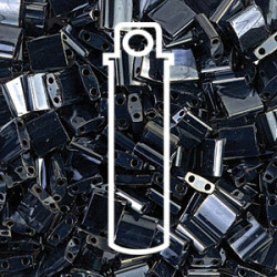 Tila Bead 5mm Lt Gunmetal -apprx 7.2 Gram - TL464-TB