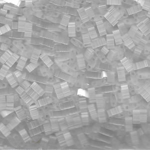 Tila 1/2 Cut Bead 5mm Crystal Silk Satin-50gm/bg - TLH037