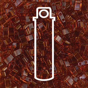 Tila 1/2 Cut 5mm Tr Dk Topaz Aprx 7.8gm/tb - TLH134-TB