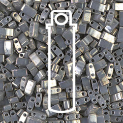Tila 1/2 Cut 5mm Galvn Gray Lusteraprx 7.8gm/tb - TLH1865-TB