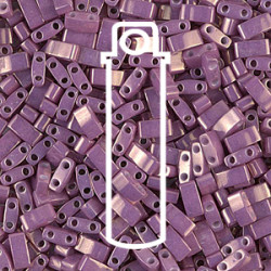 Tila 1/2 Cut Bead 5mm Opaque Dark Orchid Luster7.8gm/tb - TLH1867-TB