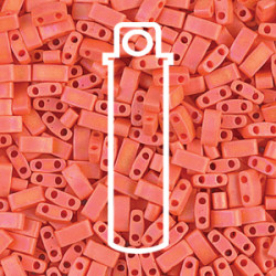 Tila 1/2 Cut 5mm Matte Op Orange Abaprx 7.8gm/tb - TLH406FR-TB