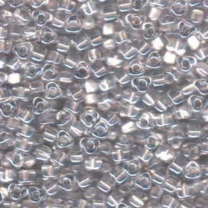 Miyuki 5/0 Triangle 250 Grams Platinum-lined Crystal - TR5-1105