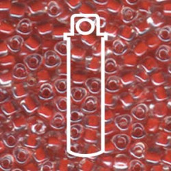 Miyuki 5/0 Triangle Color Lined Red -apprx 22gm/tb - TR5-1111-TB Miyuki 5/0 Triangle Color Lined Red -apprx 22gm/tb - TR5-1111-TB