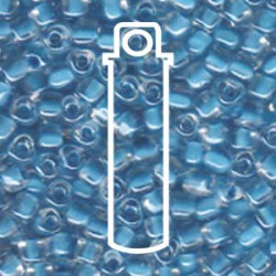 Miyuki 5/0 Triangle Color Lined Sky Blue -apprx 22gm/tb - TR5-1116-TB Miyuki 5/0 Triangle Color Lined Sky Blue -apprx 22gm/tb - TR5-1116-TB