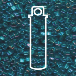 Miyuki 5/0 Triangle Color Lined Light Blue W/teal-apprx 22gm/tb - TR5-1822-TB