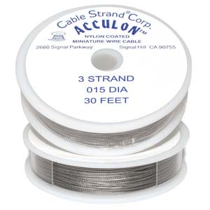 Tigertail Acculon Clear .015/3 Str 30 Ft Spl