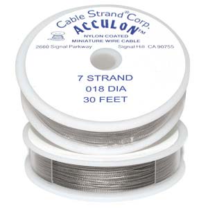 Tigertail Acculon Clear .018/7 Str 30 Ft Spl