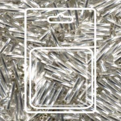 Tw Bgl 2x12mm Miyuki Appx 13gm/cd S/l Crystal - TW2012-1-R