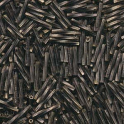 Tw Bgl 2x12mm Miyuki 250 Gram Gold Antiqued Matte Black - TW2012-1275