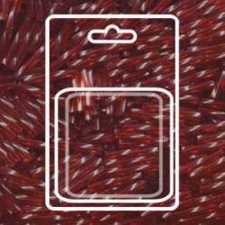 Tw Bgl 2x12mm Miyuki Appx 13gm/cd Dyed Tr Cranberry - TW2012-1716-R