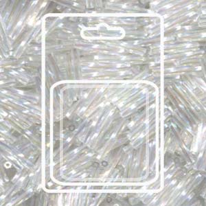 Tw Bgl 2x12mm Miyuki Appx 13gm/cd Crystal Ab - TW2012-250-R
