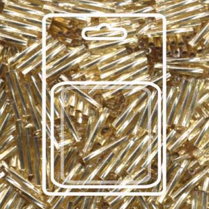 Tw Bgl 2x12mm Miyuki Appx 13gm/cd S/l Gold - TW2012-3-R