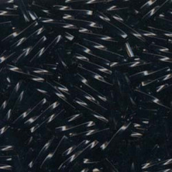 Tw Bgl 2.7x12mm Miyuki 250 Grm Black - TW2712-401 Tw Bgl 2.7x12mm Miyuki 250 Grm Black - TW2712-401