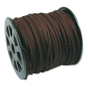 Ultra Micro Fiber Suede Dk Brown 3mm 100 Yd Spool
