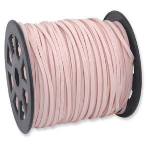 Ultra Micro Fiber Suede Lt Pink 3mm 100 Yd Spool