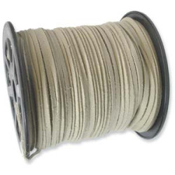 Ultra Micro Fiber Suede Natural 3mm 100 Yd Spool