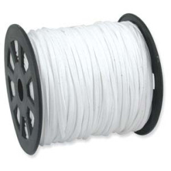 Ultra Micro Fiber Suede White 3mm 100 Yd Spool