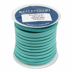 Deerskin Lace Turquoise 3/16 Inch X 50ft