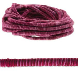 Fiber Wrapped Cord 5mm Dark Purple 5m/coil