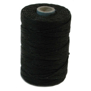 Irish Waxed Linen Black 3ply 50 Gm Aprox 120yds