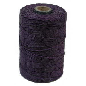 Irish Waxed Linen Plum 3ply 50 Gm Aprox 120yds