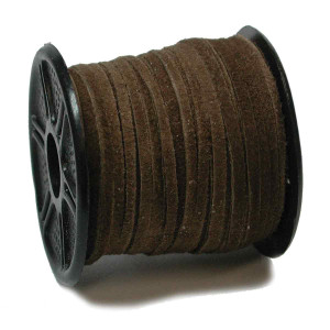Real Suede Lace 25yds 2.5mm Natural