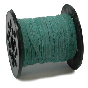 Real Suede Lace 25yds 3.0mm Turquoise