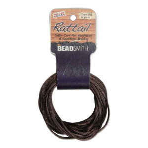 Rattail 1mm Med Brown 6yd /card Usa Made