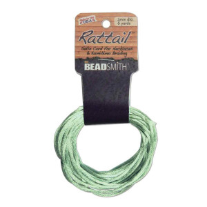 Rattail 3mm Mint 6yd /card Usa Made