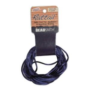 Rattail 2mm Navy 6yd /card Usa Made