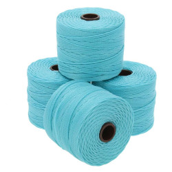 S-lon Bead Cord 210 77yd 72/bx Aqua 56515