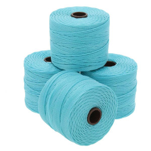S-lon Bead Cord 210 77yd 72/bx Aqua 56515