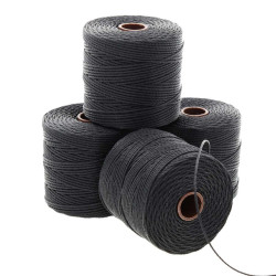 S-lon Bead Cord 210 77yd 72/bx Black