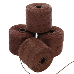 S-lon Bead Cord 210 77yd 72/bx Brown