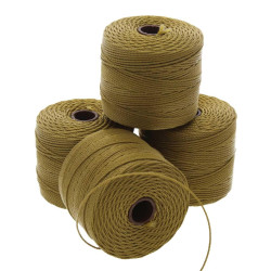 S-lon Bead Cord 210 77yd 72/bx Golden Olive