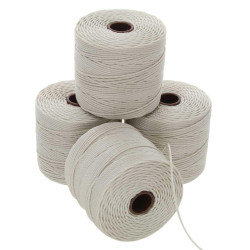 S-lon Bead Cord 210 77yd 72/bx Lt Grey 371