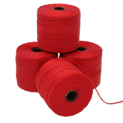 S-lon Bead Cord 210 77yd 72/bx Shanghai Red