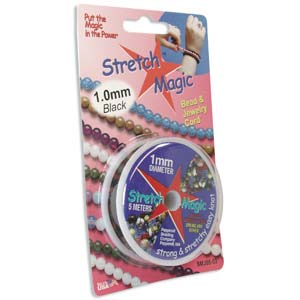 Stretch Magic Cord .5mm Blk 10m Spl