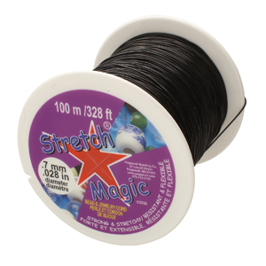 Stretch Magic .7mm Black 100 Meter Spool