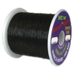 Stretch Magic Cord 1mm Blk 100m Spl