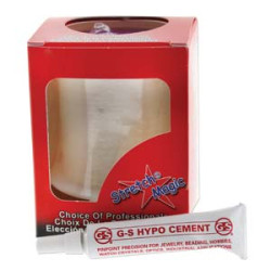 Stretch Magic .8mm Clear 100m + Hypo Tube Cement