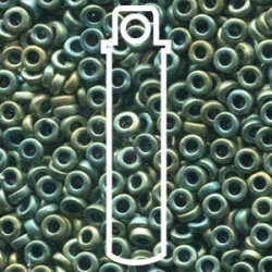 Spacer 2.2x1mm Matte Met Patina Iris-apx 7gm/tb - SPR2-2008-TB