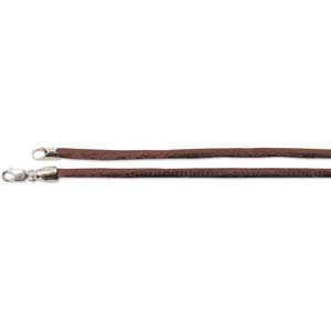 2mm Brown 7.5in Rattail Bracelet W/s/s Clasp Bg12
