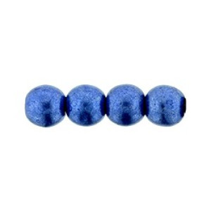 Round Beads 4mm Saturated Metallic Navy Peony 1200pc (04B05)