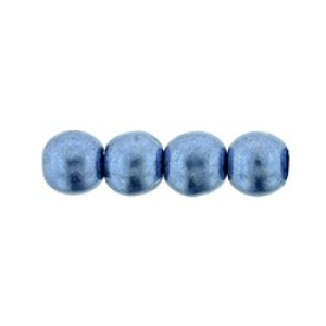 Round Beads 4mm Saturated Metallic Neutral Gray 1200pc (04B06)