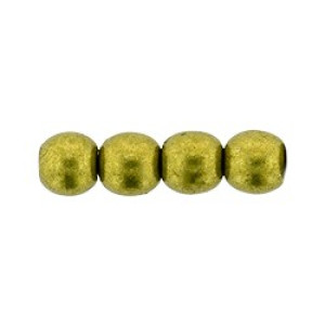Round Beads 4mm Saturated Metallic Meadowlark 1200pc (05A03)
